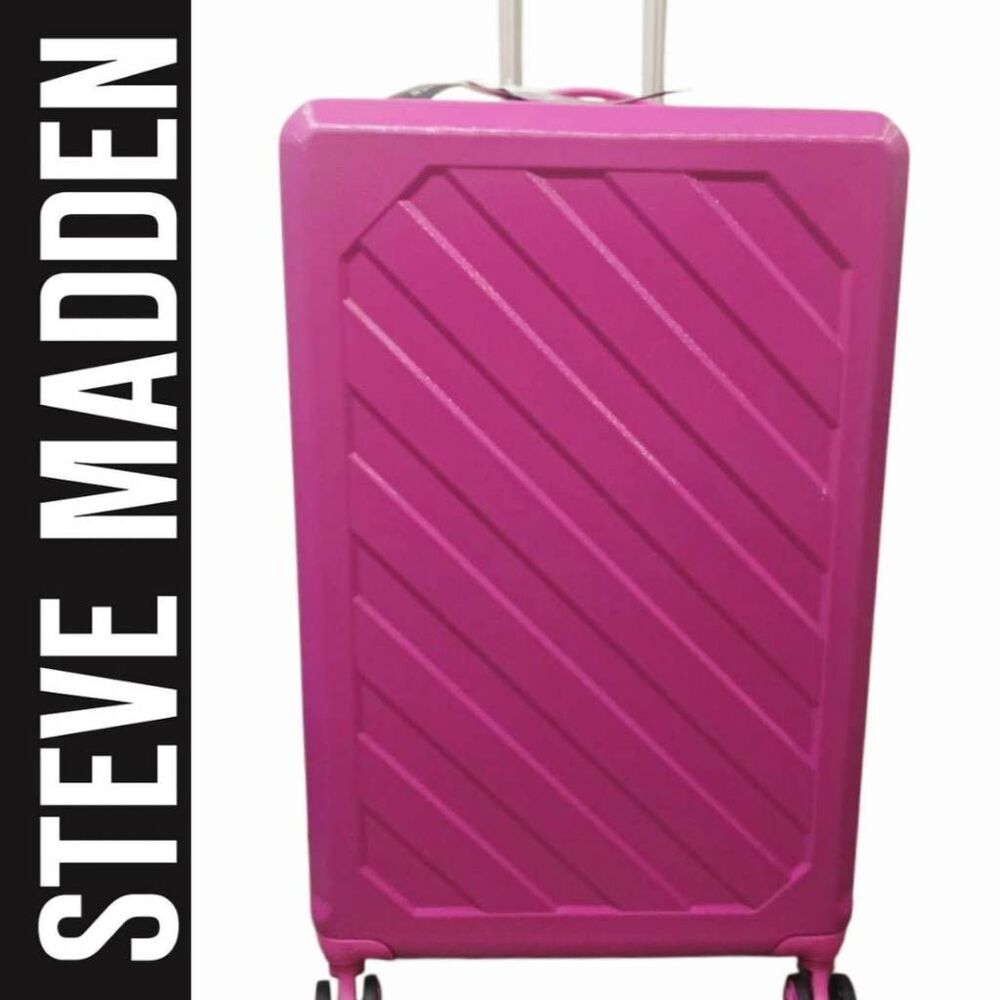 Steve Madden Maiven Collection 28"‎ Hard Side Expandable Spinner Luggage- Rose